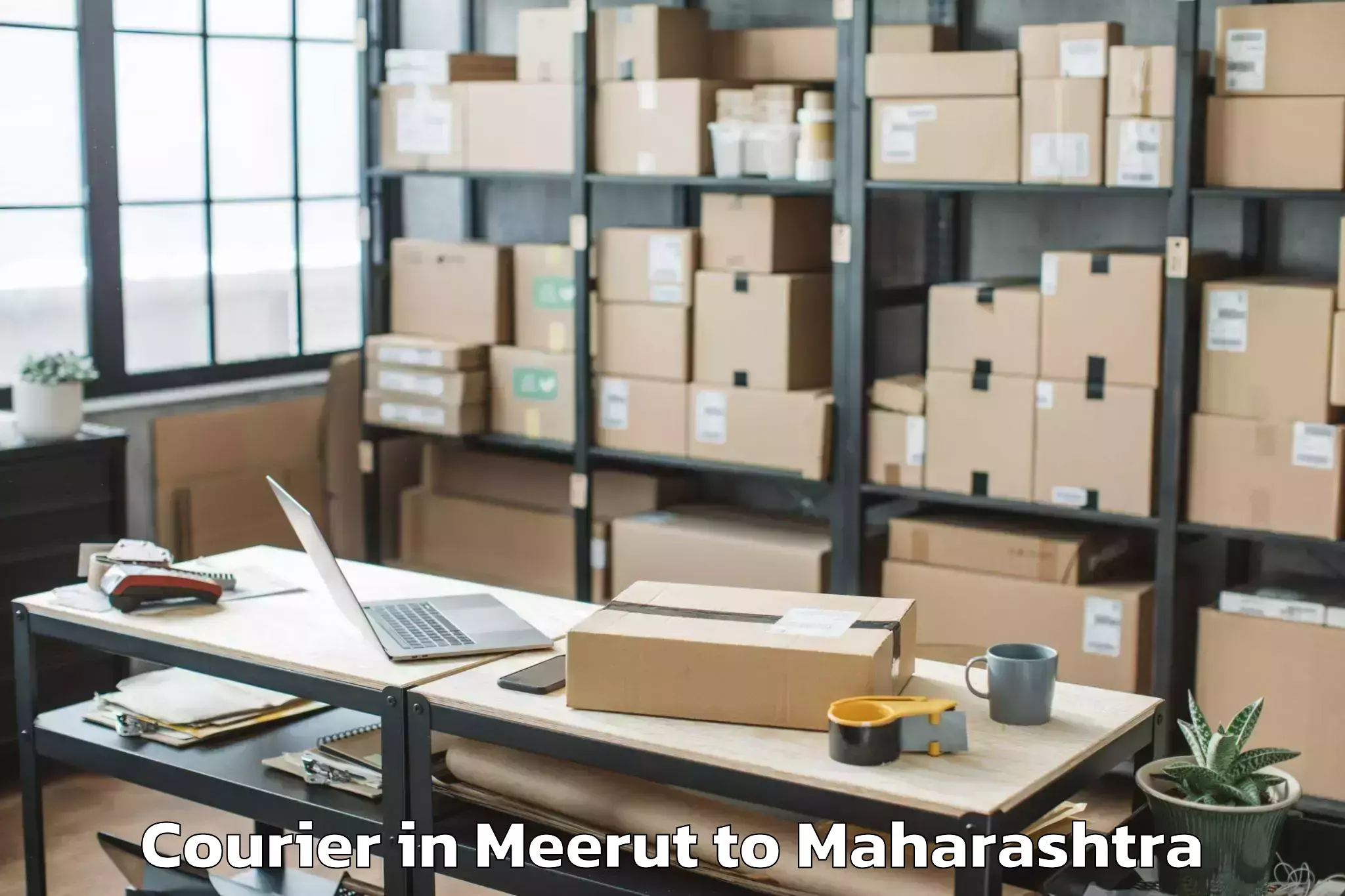 Top Meerut to Jalgaon Jamod Courier Available